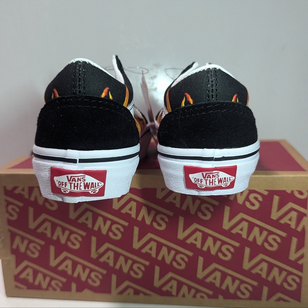 Vans Kids Old Skool Digi Flame Black - Picture 5 of 10